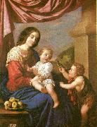 virgin and child with st,